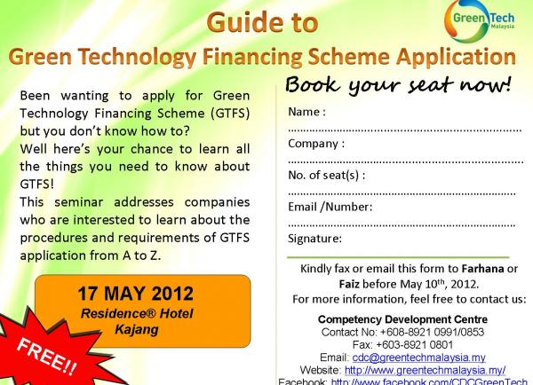 Guide To Green Technology Financing Scheme Application Green Technology Financing Scheme Gtfs